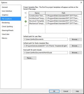 file locations